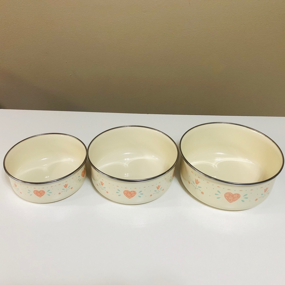 Vintage Corning Ware Forever Yours Mixing Bowl Set - Picture 5 of 11